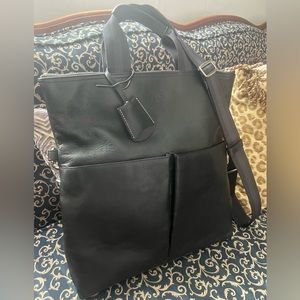Coach Charles Folder Bag Black
